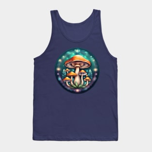 Mushroom Family Mandala Tank Top